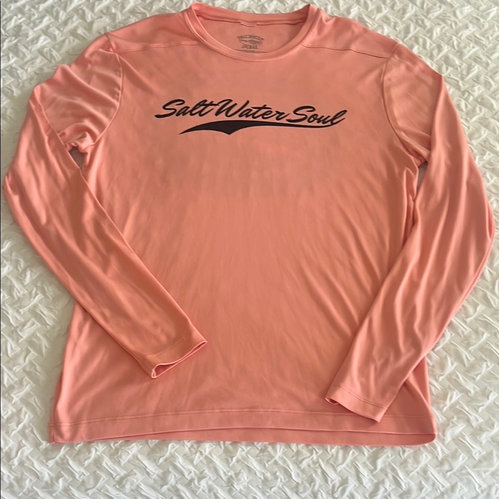 Salt Water Soul Pink Long Sleeve Shirt